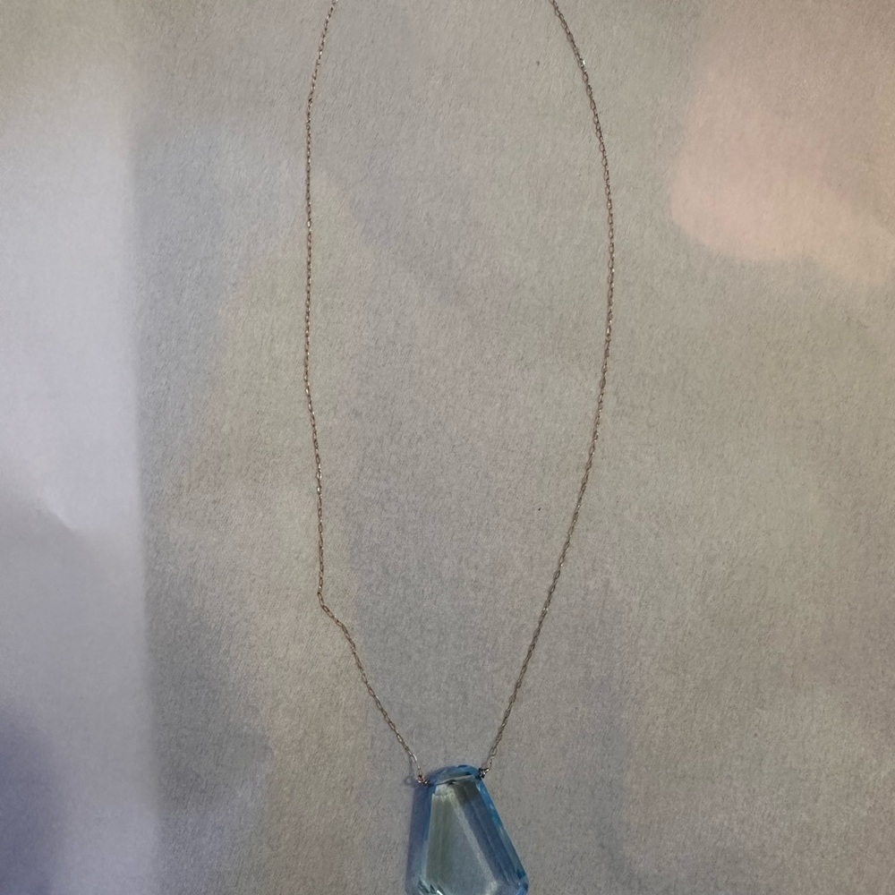 Gorgeous 14 kt 585 stamped gemstone neclace - Picture 9 of 14